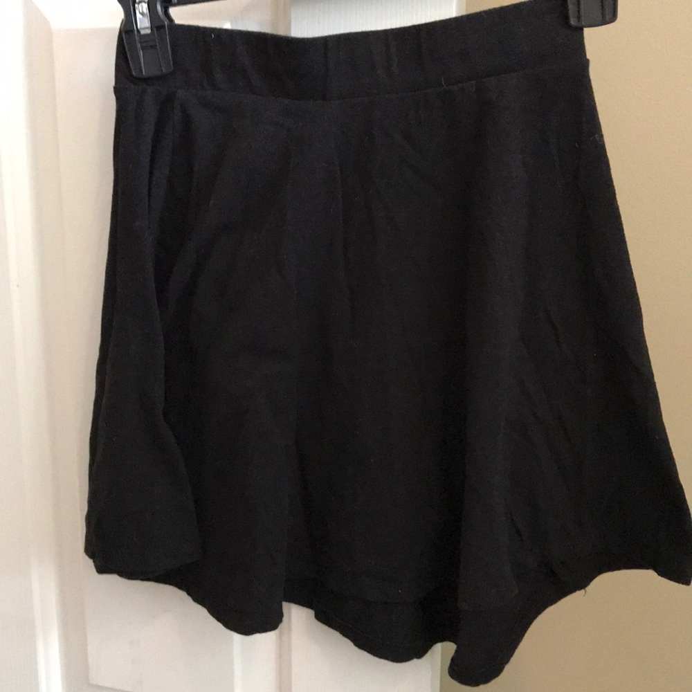 Black A-line Skater Skirt